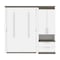 Bestar Orion Full Murphy Bed and Storage Cabinet with Pull-Out Shelf (89W), White & Walnut Grey 116898-000017 - alternate 5